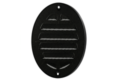 Grille extérieure ronde en aluminium 80mm - RAL9005 30% brillant