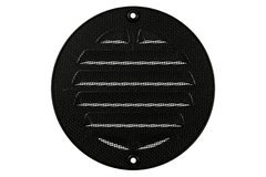 Grille extérieure ronde en aluminium 80mm - RAL9005 30% brillant