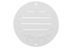 Grille extérieure ronde 80 mm aluminium - RAL9016
