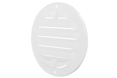 Grille extérieure ronde 160 mm aluminium - RAL9016