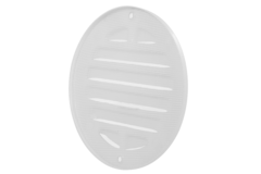 Grille extérieure ronde 160 mm aluminium - RAL9016