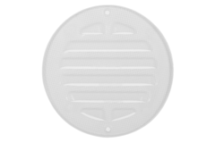 Grille extérieure ronde 160 mm aluminium - RAL9016