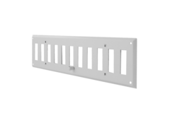 Grille murale réglable 400x100 mm métal - RAL 9016