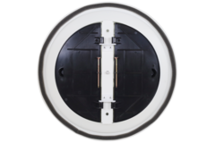 Grille de plafond ronde à motif fixe, Ø 250 mm - RAL9010