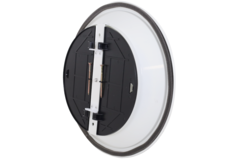 Grille de plafond ronde à motif fixe, Ø 250 mm - RAL9010