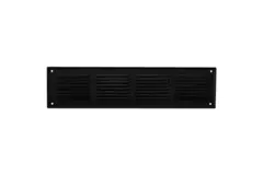 Grille murale 500x100mm aluminium - RAL9005 30% brillant