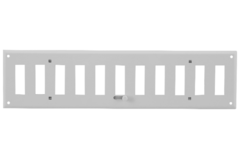 Grille murale réglable 300x100 mm métal - RAL 9016