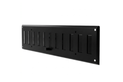 Grille murale réglable 400x100 mm métal - RAL9005 30% brillant