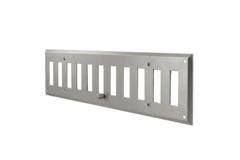 Wandrooster verstelbaar 500x100mm metaal - Ongecoat