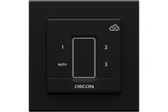 Couvercle noir pour capteur de contrôle encastré Orcon CO₂ 15RF
