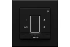 Capuchon noir pour le capteur de contrôle d'humidité Orcon encastré 15RF