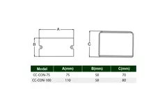 Raccord ClimaConnect pour gaine de montage 100 mm - RAL 9010