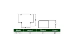 ClimaConnect Pièce en T pour gaine de montage 100 mm - RAL 9010