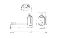 Sonde de gaine Belimo pour l'humidité et la température - sonde 140 mm - 22DTH-11M