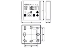 Belimo room control module for CO₂, humidity and temperature - ePaper touch display - MP-Bus - P-22RTM-1800D-1