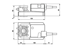 Servomoteur de vanne rotative Belimo 24V - ouvert/fermé & 3 points - 20 Nm - SM24A