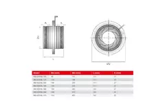 Clapet d'iris 150 mm - acier inoxydable 316L - IRIS150