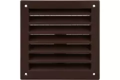 Grille murale extérieure en aluminium 100x100 mm - RAL 8016