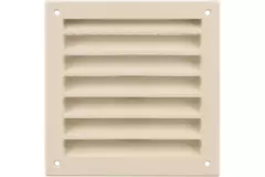 Grille murale extérieure en aluminium 150x150 mm - RAL 1015