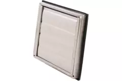 Grille frontale en acier inoxydable 125mm avec ailettes d'entrée hautes mobiles - EL-SS-OP125 SS
