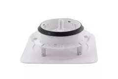 ClimaConnect Design : registre carré Ø 125 mm - blanc