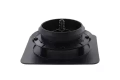 Clapet ClimaConnect Design carré Ø 125 mm - noir