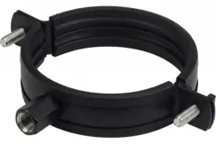 Support métallique de 200 mm de diamètre avec caoutchouc (livraison par transporteur) RAL9005