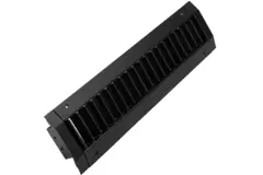 Grille de conduit ClimaConnect à réglage simple 225 x 75 mm pour conduits de 160 à 400 mm - RAL 9005