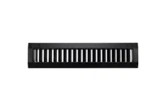 Grille de conduit ClimaConnect à réglage simple 225 x 75 mm pour conduits de 160 à 400 mm - RAL 9005
