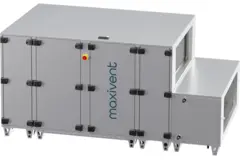 Centrales de traitement d'air Maxivent WTW avec échangeur à contre-courant 7 600 m³/h, avec batterie DX horizontale à gauche - PHE 7600 H ODJL T 02