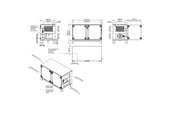 Centrales de traitement d'air Maxivent WTW avec échangeur à contre-courant 700 m³/h et batterie à eau chaude, horizontale à droite - PHE 700 H WOJR