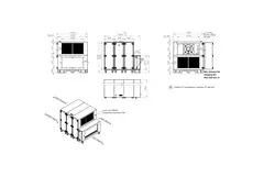 Centrales de traitement d'air Maxivent WTW avec roue à chaleur 20 000 m³/h et batterie à eau chaude, horizontale à gauche - RHE 20000 H WOJL T 02