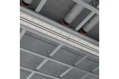 Grille linéaire sans cadre encastrable Ergovent 1050 mm avec diamètre de raccordement de 125 mm - climatisation - 2 fentes