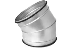 Coude spiralé rond 30° Ø 315 mm pour conduit rigide galvanisé