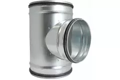 Té de Ø 250 mm - Ø 250 mm pour conduit rigide galvanisé (90°)