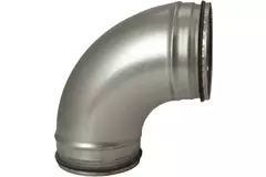 Coude spiralé rond 90° Ø 160 mm pour conduit rigide galvanisé