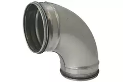 Coude spiralé rond 90° Ø 160 mm pour conduit rigide galvanisé