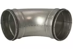 Coude spiralé rond 90° Ø 160 mm pour conduit rigide galvanisé