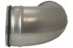 Coude spiralé rond 90° Ø 160 mm pour conduit rigide galvanisé