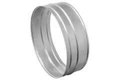 Coupleur mâle spiralé SAFE Ø 80 mm pour conduits rigides galvanisés