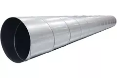 Conduit rigide galvanisé Ø 200 mm longueur 1,5 mètre - galvanisé