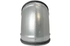 Coude spiralé rond 45° Ø 160 mm pour conduit rigide galvanisé