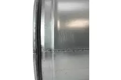 Coude spiralé rond 45° Ø 160 mm pour conduit rigide galvanisé