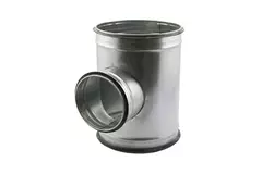 Té de Ø 250 mm - Ø 125 mm pour conduit rigide galvanisé (90°)