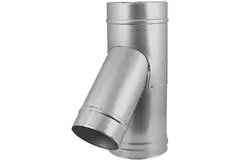 Elément droit à double paroi diamètre 150 mm (150/200) Pièce en T T135 EW I316L/I304 (D0,5/0,6)