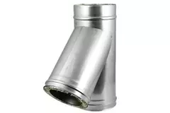 Elément droit à double paroi diamètre 150 mm (150/200) Pièce en T T135 I316L/I304 (D0,5/0,6)
