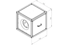 Ventilateur de caisson débit d'air extérieur du moteur - MPC 450 EC T30