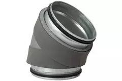 Coude isolé Thermoduct 45 degrés et 125 mm de diamètre