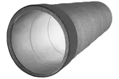 Tube spiralé isolé Thermoduct - diamètre 125 mm - 1000 mm - couche isolante de 9 mm