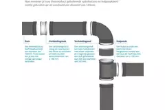 Pièce en T isolée Thermoduct 13mm 180mm - 160 mm de diamètre (90 degrés)